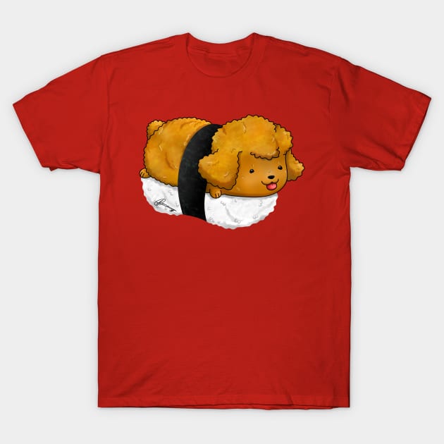 Poodle Nigiri T-Shirt by Akiraj